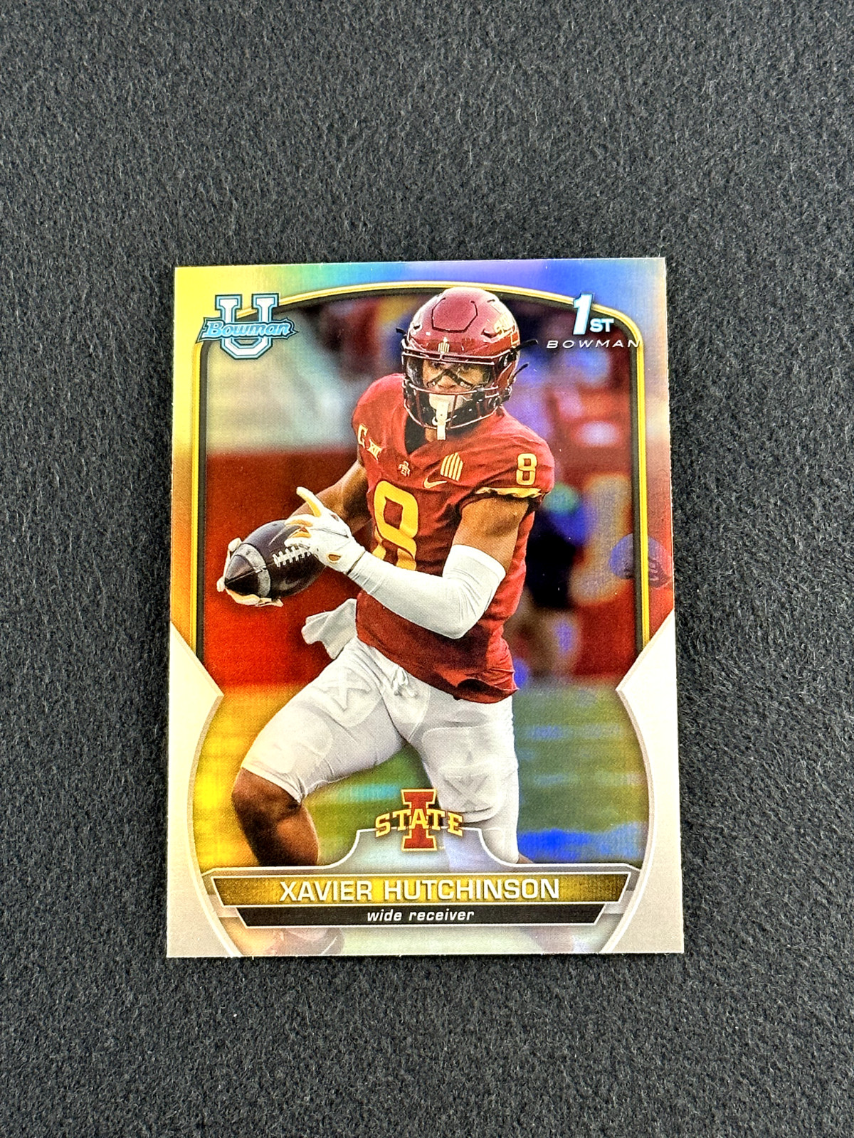 2022 Bowman U Chrome XAVIER HUTCHINSON 1st Bowman Refractor #32 Iowa State