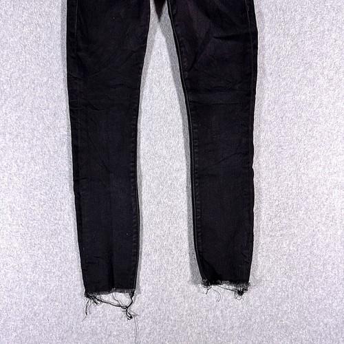 True Religion Manchester United Womens Jeans Black Tag Size 24 (22x24) Skinny - Picture 2 of 11