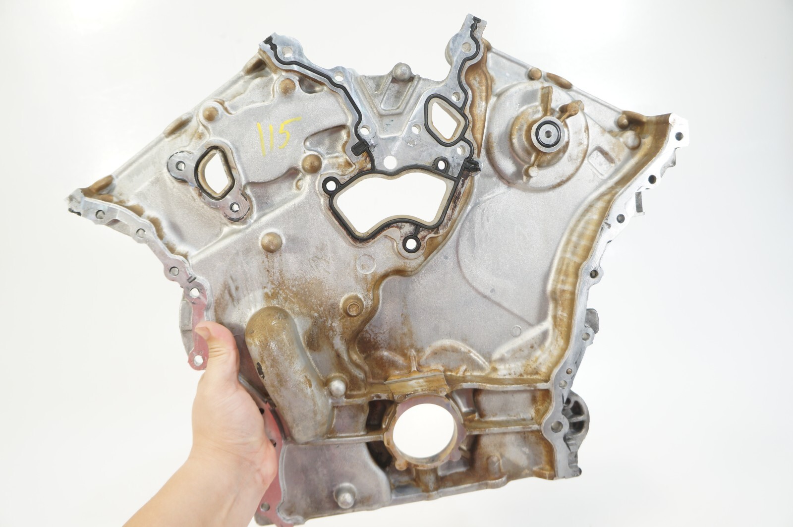 2014-2017 maserati ghibli 3.0 v6 front engine timing chain cover lid pan OEM
