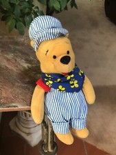 Disney Store Choo Choo Pooh Mini Bean Bag Plush Winnie The Pooh 8 inch