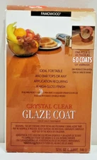 Famowood Crystal Clear Glaze Coat High Gloss Coating Epoxy Finish 1 Quart NEW