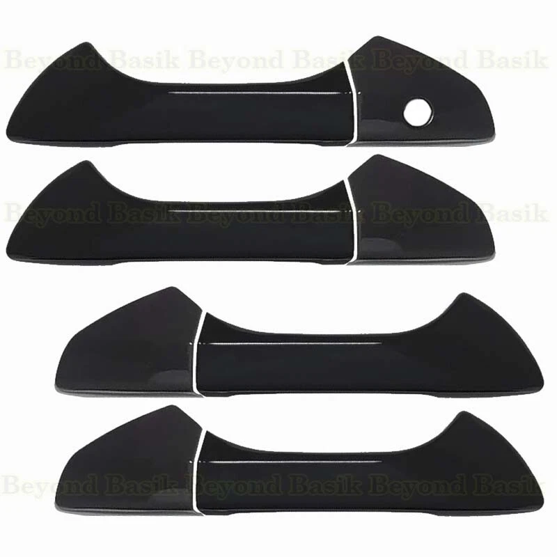 Honda Accord 2008 2009 2010 2011 2012 sedán de 4 puertas negro brillante manija de puerta cubiertas Foto 4 de 4