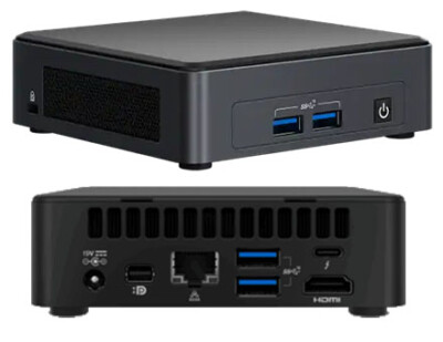 Intel NUC11TNKi5 (Intel Core i5-1135G7 up to 4,20GHz, 1x HDMI, 1x Mini DP, 2x T