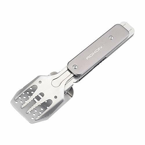 Roxon - Mini barbecue compatto 4 in 1 con spatola, forchetta, pinze e (r1a)