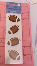 Mrs Grossman’s Stickers Footballs 1 pack ~ 3 strips NIP