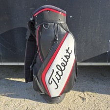 Titleist Display Staff Bag Black/Red/White 6-Way Divide Single Strap Golf Bag