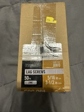 Everbilt 5/16 in. x 3-1/2 in. Hex Zinc Plated Lag Screw 50-Pack 