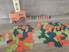 Electric Domino Train Laying Dominoes Brick Blocks Toy 180 Pieces WORKS