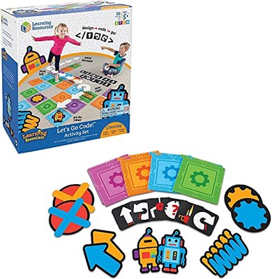 Learning Resources Let's Go Code! Activity Set, 50 Pieces, Ages 5+