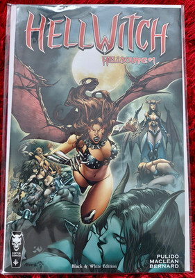 Hellwitch Hellbound #1 Black & White Edition + Little Risque #1 Premiere Edition