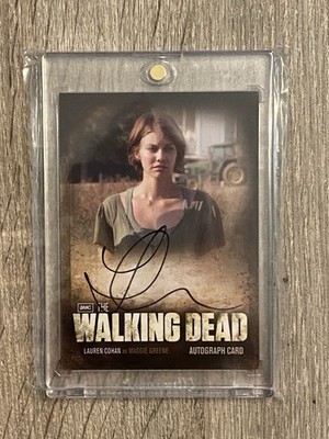 2012 The Walking Dead Season 2 # A9 On Card Autograph Lauren Cohan Maggie Greene