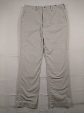 Polo Ralph Lauren Stretch Straight Fit Chino Pants Mens 36x32 Beige Khaki Preppy
