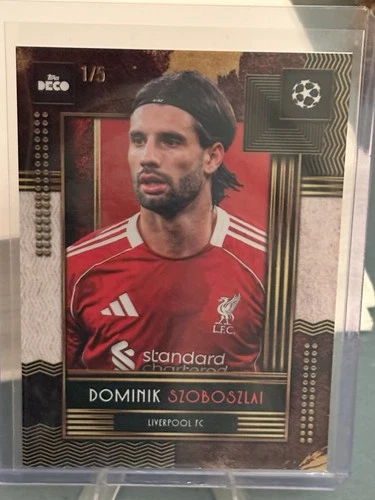 2025-26 Topps Deco UEFA Club Competitions Dominik Szoboszlai Current Stars 1/5