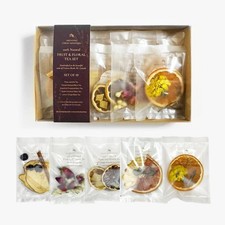 Gourmet Fruit  Floral Tea Set of 10  Handcrafted, Additive-Free, Assorted T...
