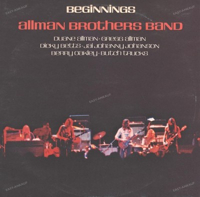 The Allman Brothers Band - Beginnings UK 2LP 1974 FOC (VG+) Vinyl '