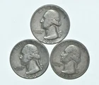 TOUGH 1941 1948 1935 Washington Quarter 90% Silver Lot *767