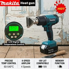 Makita 18V Brushless Cordless Heat Gun 60-540? 4-Speed Airflow Only Tool UK
