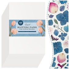 100 A4 Size Blotting Papers for Herbarium Craft, Large Blotter Paper for Herb...