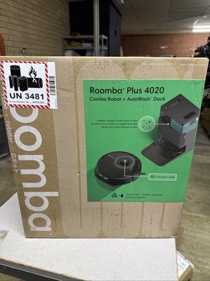 iRobot Roomba Plus 4020 (400 Series) Combo robot + AutoWash dock with DualClean