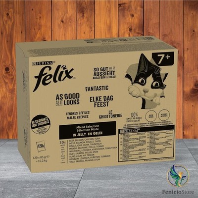Felix So Gut Wie Es Aussieht Adult Katzenfutter Mix - 120x85g