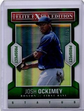 2014 Elite Extra Edition Prospects Status Emerald Die-Cut /25 Josh Ockimey #59