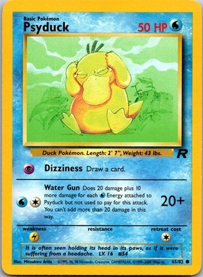 Psyduck Unlimited Common Team Rocket 65/82 MP