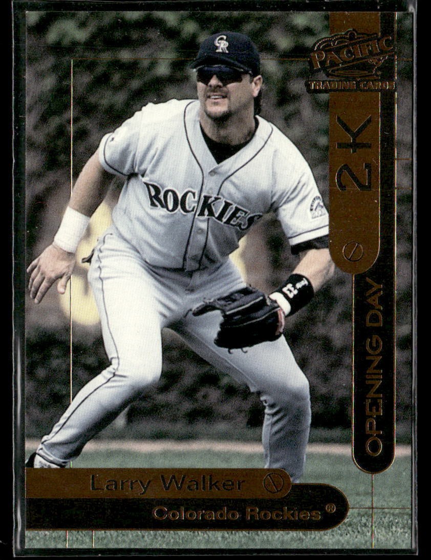 2000 Opening Day 2K #OD28 Larry Walker Colorado Rockies Pacific HOF