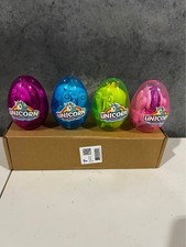 4 Jumbo Unicorn Deformation Easter Eggs with Toys Inside