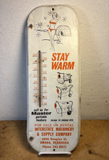 Vintage Master Heater Adevertising Thermometer