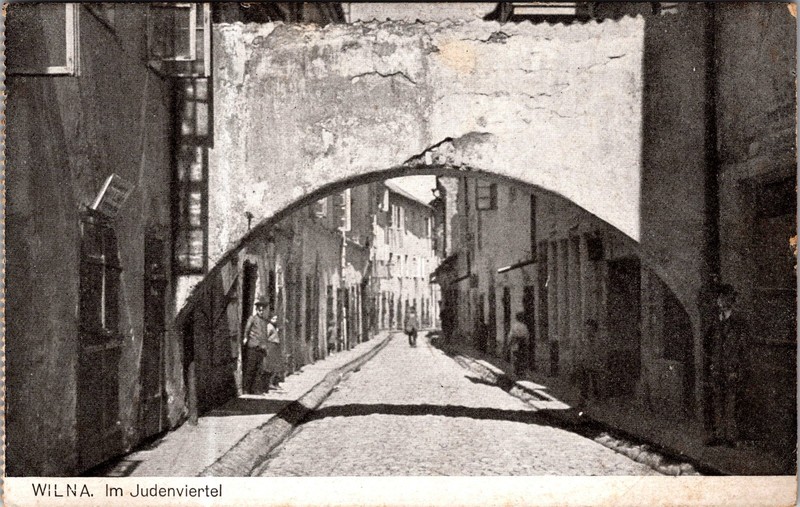 Mint Wilna Lithuania Germany Judaica  Juden Street RPPC Picture Postcard