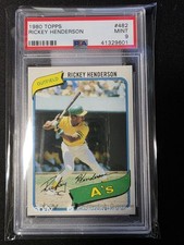 1980 Topps - Rickey Henderson #482 (RC) HOF PSA  9 - Mint