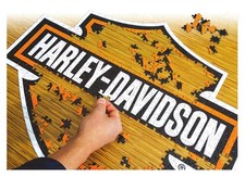 Harley-Davidson Bar  Shield Logo Shaped Puzzle 571 Pieces 24.5x19" 6066