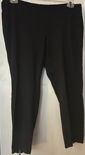 Eileen Fisher Leggings sz L Black Elastic Waist Great Fit Pre-owned Excellent