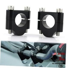 22mm Motorcycle ATV Dirt Bike Handlebar Risers with Clamps, 7/8"