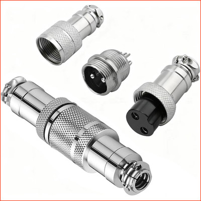 Aviation Stecker GX16 2Pin Metall Männlich Weiblich Connector für Panelmontage