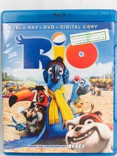 Rio Blu-ray 2011 3-Disc Set Jesse Eisenberg Anne Hathaway Carlos Saldanha