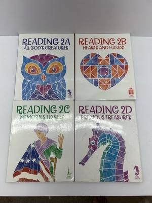 BJU Press Reading Third Edition Books 2A 2B 2C and 2D ~ Christian Homeschool