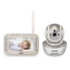 VTech VM343 Expandable Video Baby Monitor w/ Pan  Tilt Camera  Auto Night Visi