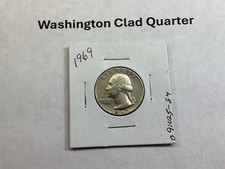 1969 Washington Quarter from Philadelphia Mint 091025 84r