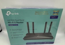 TP-LINK Archer AX1500 1.5 Gbps Wi-Fi 6 Dual-Band Wireless Router, SEALED!
