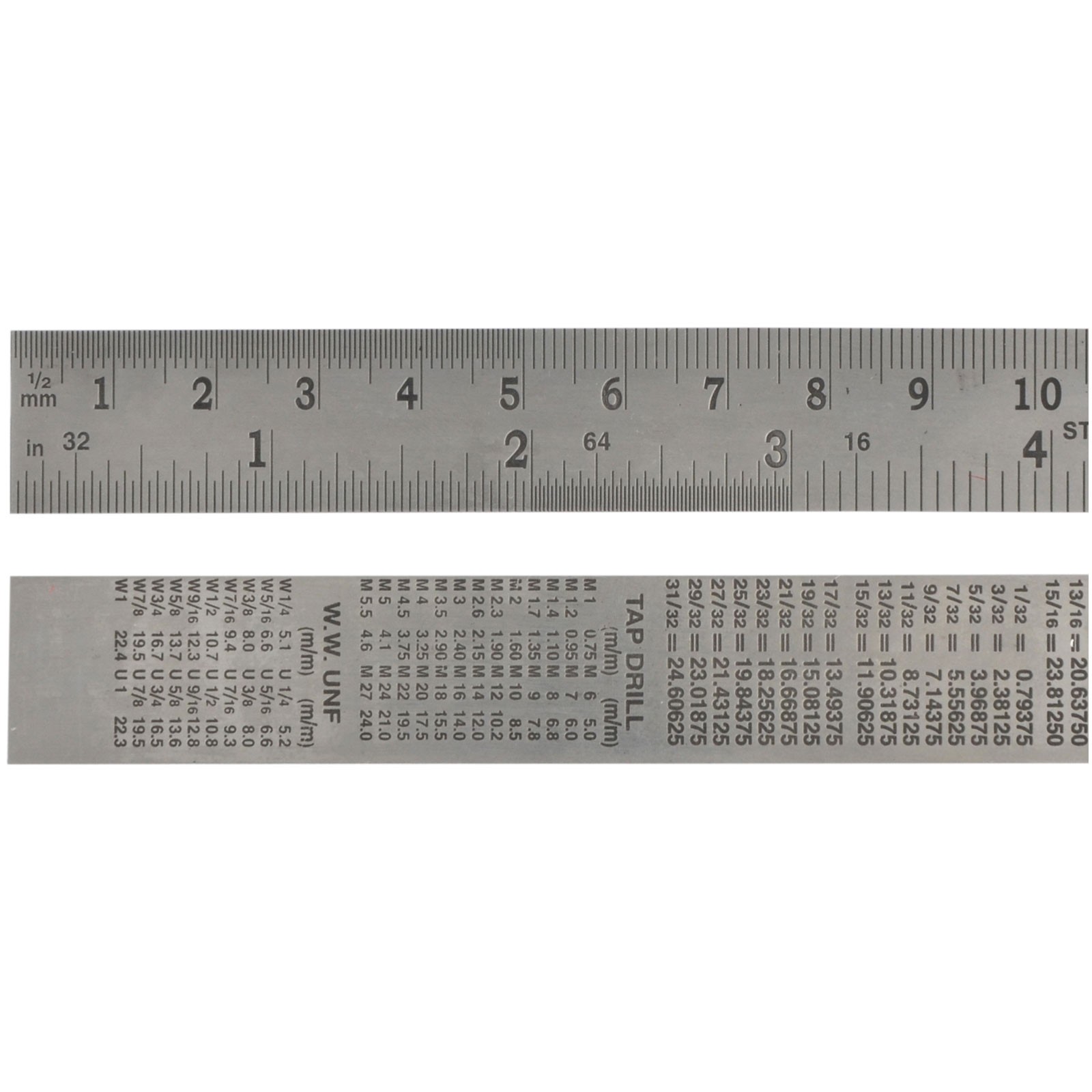 Faithfull Steel Rule 600mm / 24in x 25mm