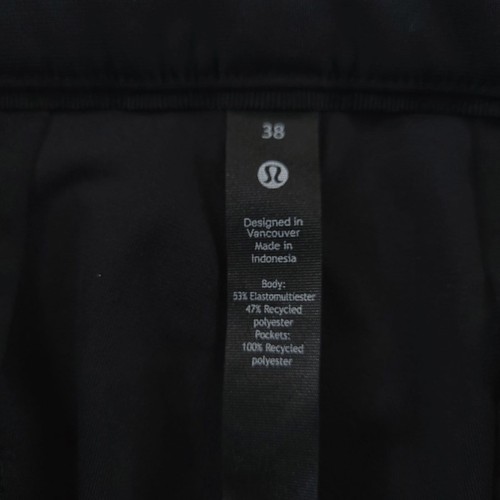 Pantalones de golf Lululemon Commission para hombre 38 negros ABC calce clásico Warpstreme elásticos - Imagen 7 de 14