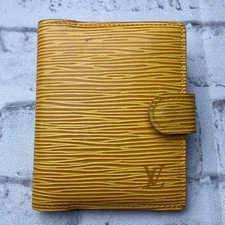 Louis Vuitton Mini Epi Agenda Cover Yellow Card Holder