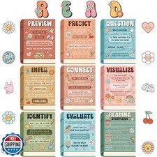 Pasimy Reading Posters Reading Strategies Posters Bulletin Board Decoration E