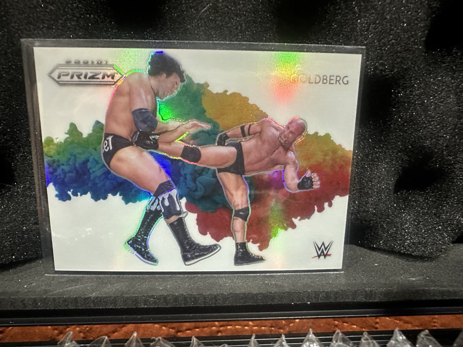 2022 Panini Prizm WWE Goldberg Color Blast Card - PSA 10