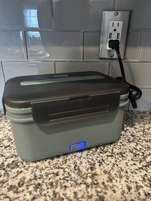 Portable Electric Heated Lunch Box Food Warmer Leakproof Removable Container EUC