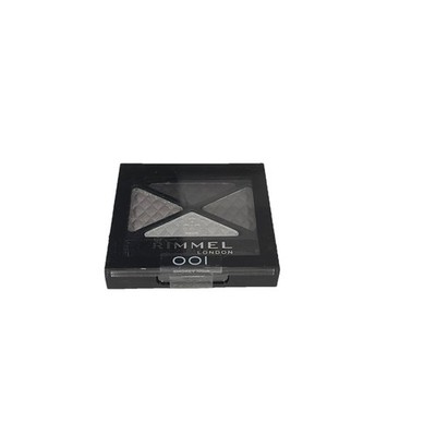 Rimmel London Glam'Eyes Quad Shadow, 001 SMOKEY NOIR - Discontinued New