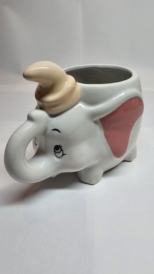 Disney Dumbo Elephant with Cream Hat Ceramic Mug - Novelty 3D Character Cup