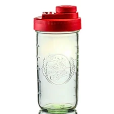 Brewing America Mason Jar Drinking Cup Pint and Half Drinking Lid and Azure 2...
