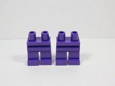 LEGO Lot of 2 Dark Purple Plain Blank Legs Pants Minifig S13